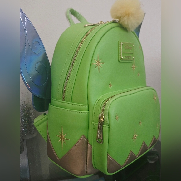 Loumgefly Disney Peterpan Tinkerbell Wings Figural Mini Backpack - New With Tags - Picture 4 of 10